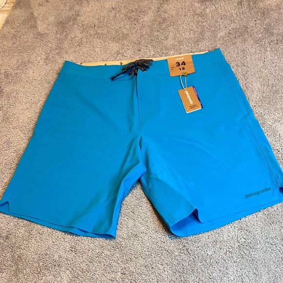 Patagonia Other - NWT Patagonia Men’s Hydro Peak Slim Fit Board Shorts 18” Mako Blue